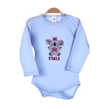 Koalás kisfiú body, kék, 86