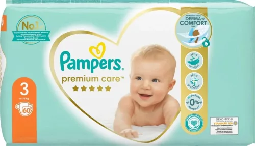 Pampers Premium Care 3-as méret 60 db
