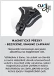 CURLI Kutyahám mágnessel Belka Comfort Black L, 25-35kg