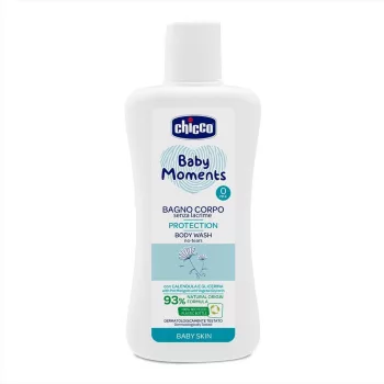   CHICCO Baby Moments Protection testápoló sampon 93 % természetes összetevőkkel 200 ml