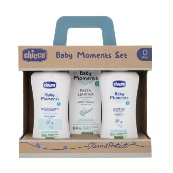 CHICCO Ajándék kozmetikai szett Baby Moments 0m+