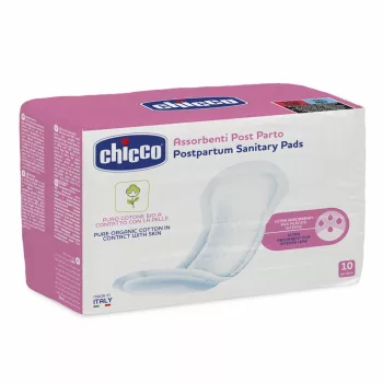 CHICCO Szülés utáni betétek 100% organikus pamut 10 db