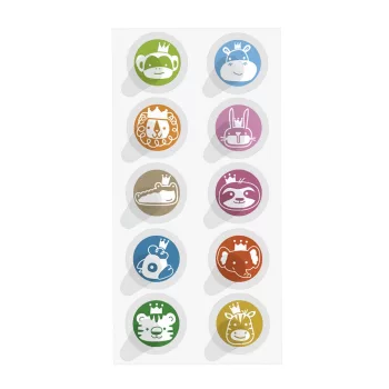   CHICCO Színes matricák rovarcsípések után 30 db NaturalZ