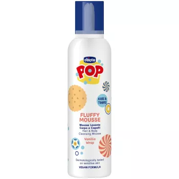   CHICCO Pena na vlasy a telo Vanilla wrap POP pre deti a teenagerov 200ml