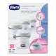 CHICCO Többcélú anyatejtároló edények Natural Feeling cumisüveg-fejjel, 4db