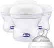 CHICCO Többcélú anyatejtároló edények Natural Feeling cumisüveg-fejjel, 4db