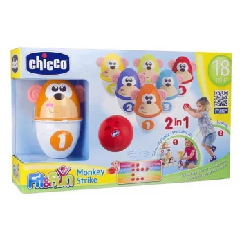 CHICCO Vidám majmok bowling készlet 18m+ 6 db
