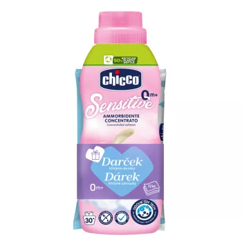   CHICCO Koncentrált öblítő Virágos ölelés 750 ml + nedves törlőkendő 72 db ingyen