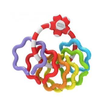 CHICCO Csillag alakú rágóka gyűrűn 3h+