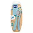 CHICCO Szilikon kanál 2 db kék 6h+
