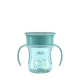 CHICCO 360 Perfect X csésze fogantyúkkal, teal, 12 hónapos kortól