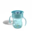 CHICCO 360 Perfect X csésze fogantyúkkal, teal, 12 hónapos kortól