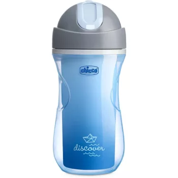 CHICCO Sport termo bögre szívószállal 266 ml kék 14h+