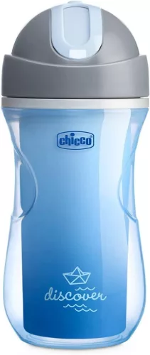 CHICCO Sport termo bögre szívószállal 266 ml kék 14h+