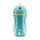 CHICCO Hrnček Sport termo so slamkou teal, 14m+