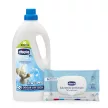 CHICCO Gyermek mosószer Sensitive 1,5 l (27 mosás) + nedves törlőkendő 72 db ingyen