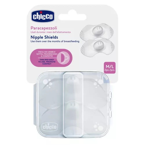 CHICCO SkinToSkin szilikon mellbimbóvédő 2 db M/L