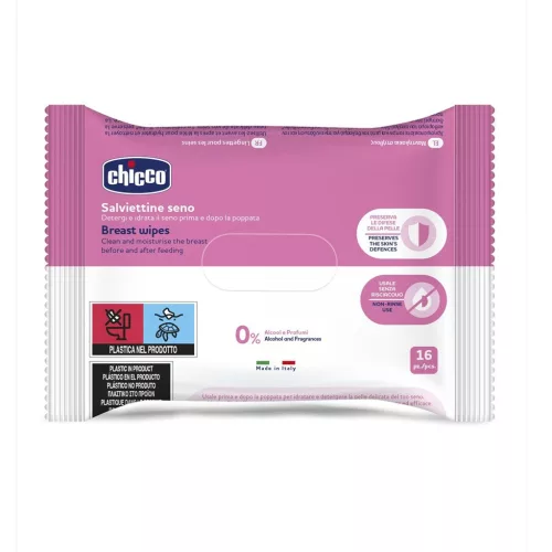 CHICCO Mell tisztító kendők 16 db