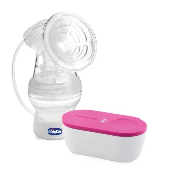 CHICCO Elektromos hordozható anyatejfejő Travel Pink USB