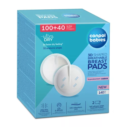 CANPOL BABIES Egyszer használatos melltartóbetétek 100 + 40 db