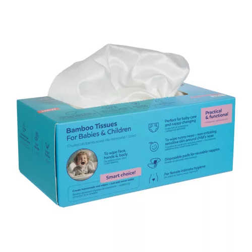 CANPOL BABIES Bambusz törlőkendők 2 az 1-ben, 100 db