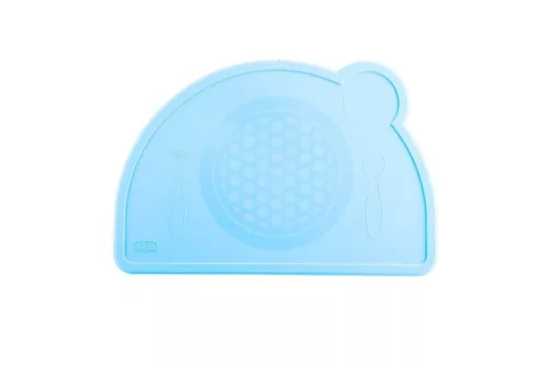 CHICCO Szilikon alátét kékzöld 18h+