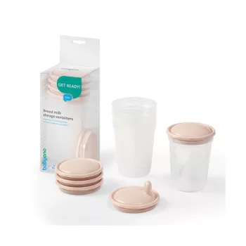   BABYONO Élelmiszer tároló és fagyasztó edények 4 darab bézs