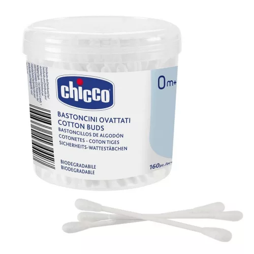 CHICCO Vattapálcikák 100% pamut 160 db