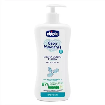   CHICCO Testápoló tej adagolóval Baby Moments 87 % természetes összetevőkkel 500 ml