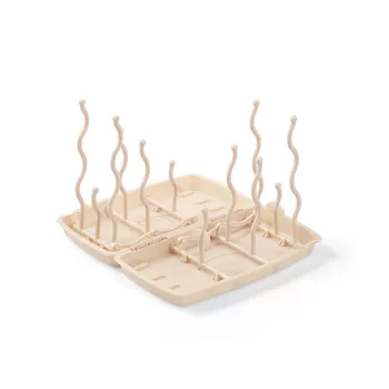 BABYONO Bébiüveg és cumi szárító állvány bézs