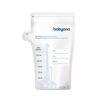 BABYONO Anyatej tároló zacskók 180 ml 30 db
