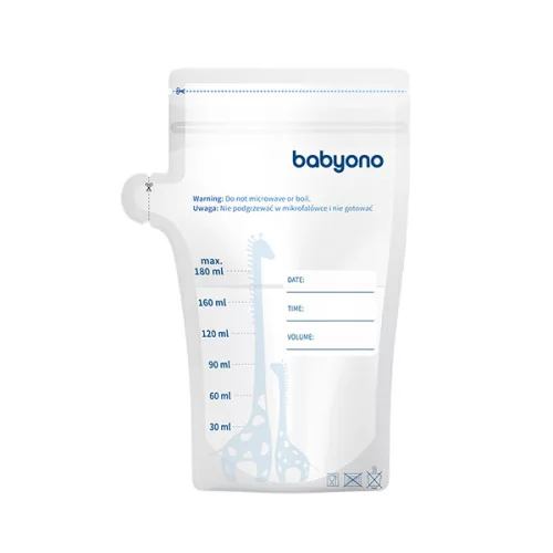 BABYONO Anyatej tároló zacskók 180 ml 30 db