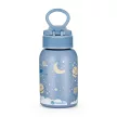 PETITE&MARS Rozsdamentes termosz palack szívószállal 350 ml Whale Song 12m+