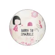 PETITE&MARS Rozsdamentes termosz palack szívószállal 350 ml Twinkling Fairy 12m+