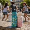 PETITE&MARS Rozsdamentes termo kulacs ivócsőrrel 500 ml Dino Park 36hó+