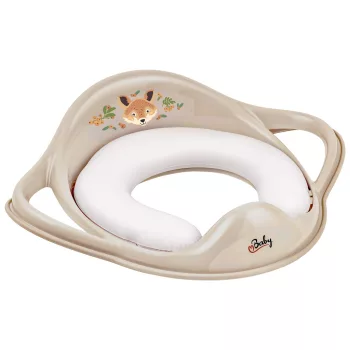   MALTEX WC szűkítő fogantyúkkal, puha The Nature Buddies Róka - Bézs