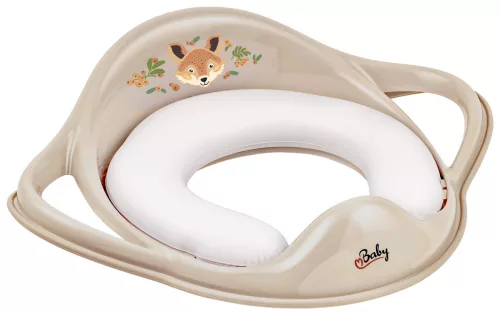 MALTEX WC szűkítő fogantyúkkal, puha The Nature Buddies Róka - Bézs