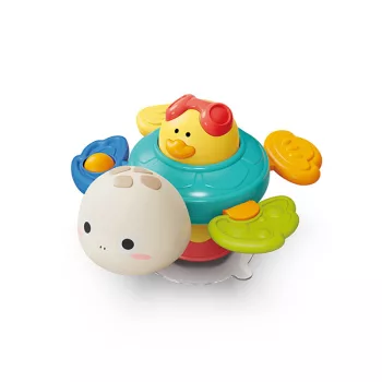   BABYONO Szenzoros játék tapadókoronggal teknős Turtle 6m+