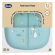 CHICCO Osztott tányér kék 12m+