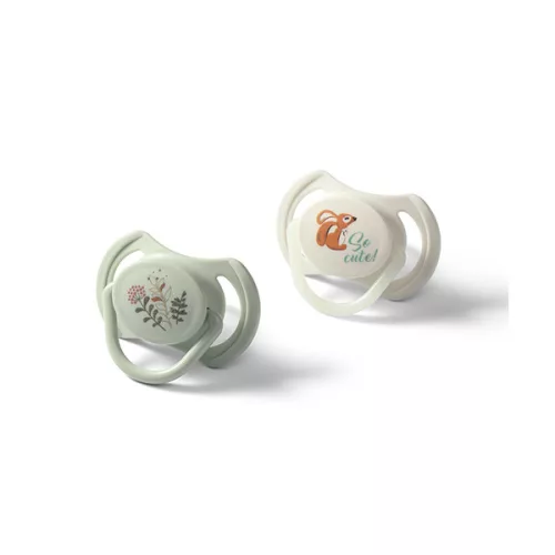 BABYONO Szilikon cumik szimmetrikus 6-18m, 2 db