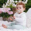 BABYONO Szilikon cumik szimmetrikus 6-18m, 2 db