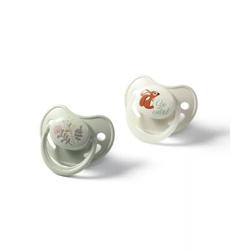 BABYONO Szilikon cumik anatómiai 6-18m, 2 db