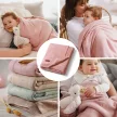 BABYONO Természetes pamut takaró 75 x 100 cm rózsaszín 0m+