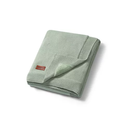 BABYONO Természetes pamut takaró 75 x 100 cm zsálya 0m+