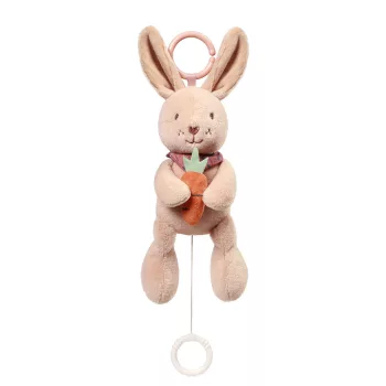 BABYONO Zenélő játék C-gyűrűn Nyuszi Karo 0m+