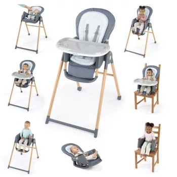  INGENUITY Etetőszék Deluxe 7in1 Proper Positioner™ Chambray 0hó+  23 kg-ig