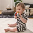 BABY EINSTEIN Rágóka csörgővel zebra Zen™ Shake-a-Shape BPA mentes 0hó+