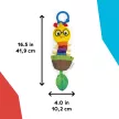 BABY EINSTEIN Játék csörgővel C-karikán u Cal-a-Puller™ 0hó+