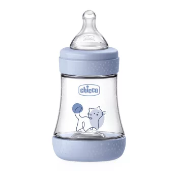   CHICCO Antikólikus cumisüveg Perfect5 150 ml fiú lassú folyású 0m+