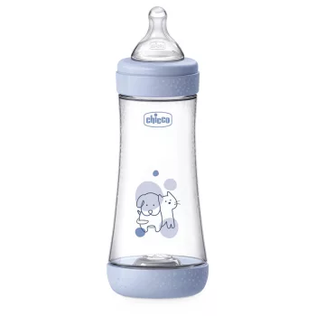   CHICCO Antikólikus cumisüveg Perfect5 300 ml fiú gyors folyású 4m+